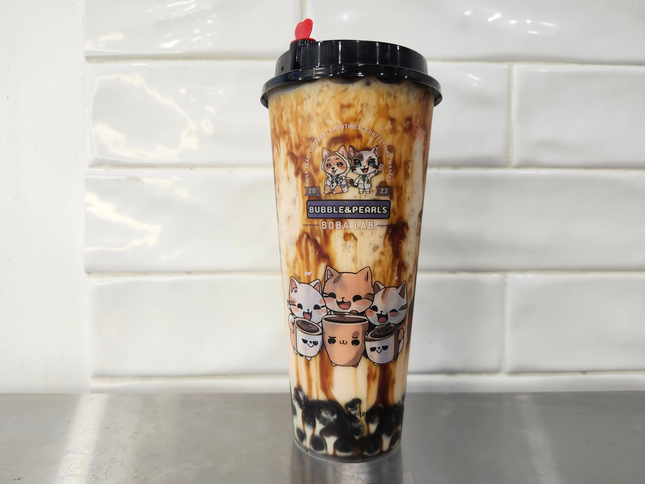 Brown Sugar Milk Tea at Bubble & Pearl’s Boba Lab