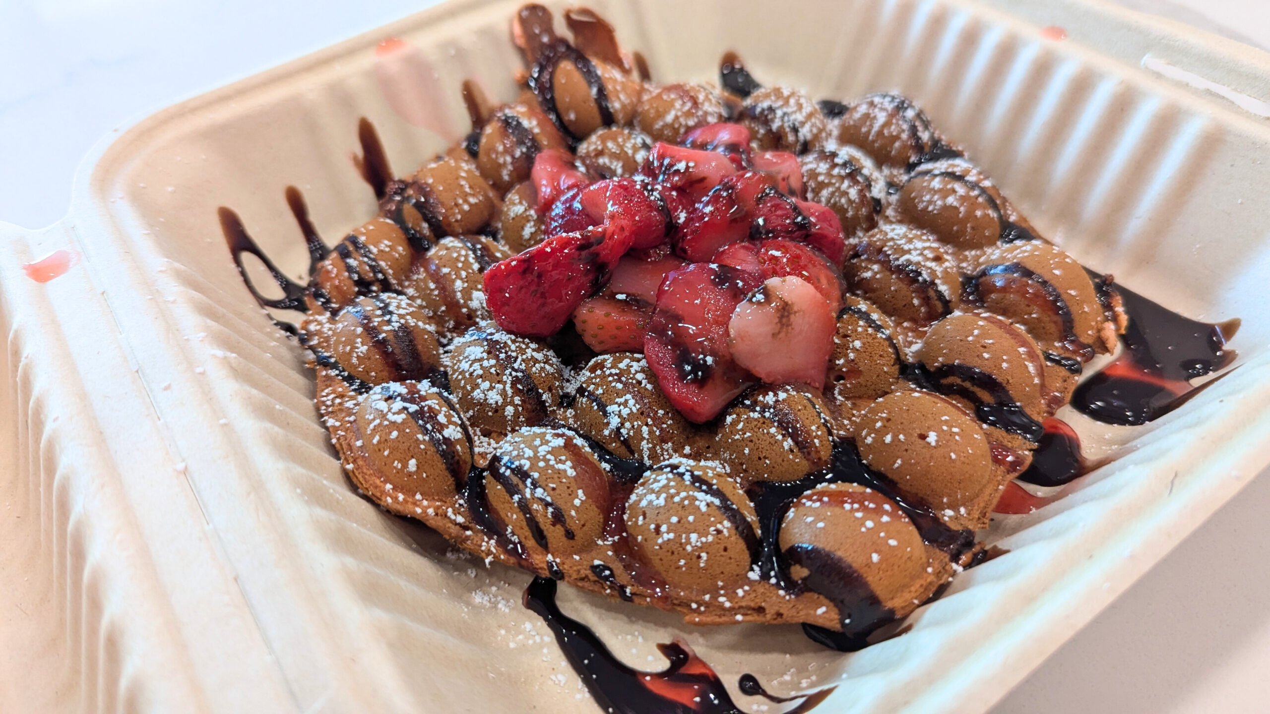 OG Bubble Waffle at Bubble & Pearl's Boba Lab